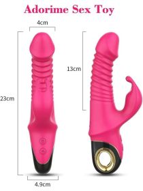 3 In 1 Clitoral Sucking Rabbit G Spot Vibrator Anal Triple Curve 12 Function Waterproof Dildo Vibrator For Her