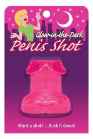 Glow In The Dark Penis Shot Glass Pink