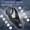 Silicone Penis Ring Couple Penis Vibrating Ring, Soft Sex Vibrators for Women and Men Anal and Clitoris Stimulation, for Ejaculation Delay