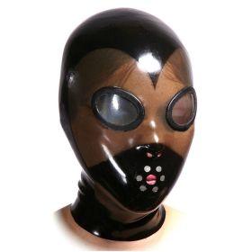 Women's Sexy Natural Latex Headcover (Option: Black-M)